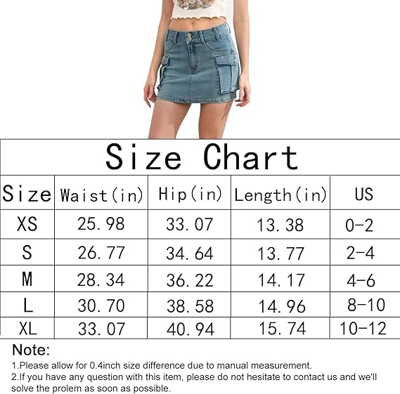 QUEEN PLUS Women Button Mini Cargo Denim Skirt