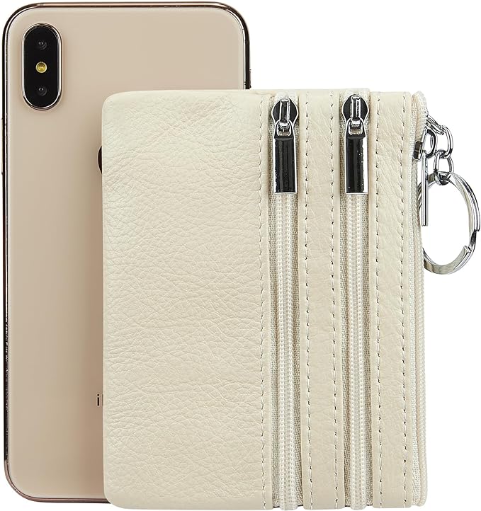 MINGALONDON Women's Leather Coin Purse