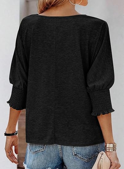 Crazy Grid Women's 3/4 Sleeve T-Shirts