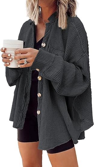 CHICZONE Womens Waffle Knit Jacket