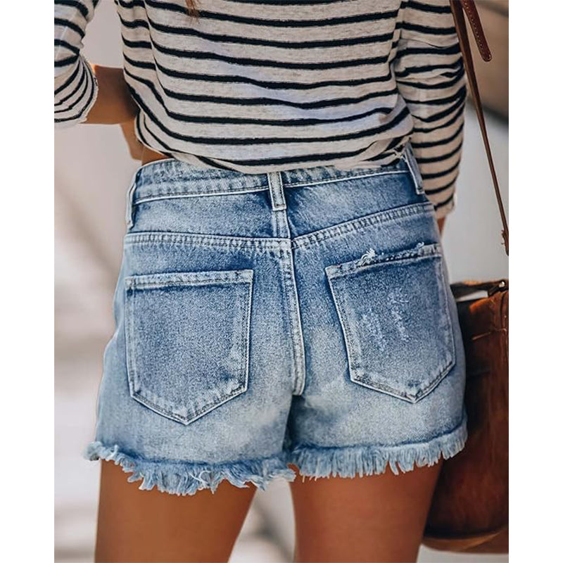 MINGALONDON Women's Denim Shorts