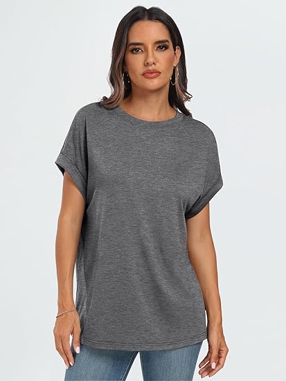 MODARANI Women Tops Casual Basic T Shirts