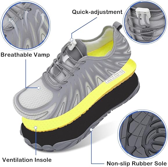 SANMM Womens Athletic Hiking Water Shoes