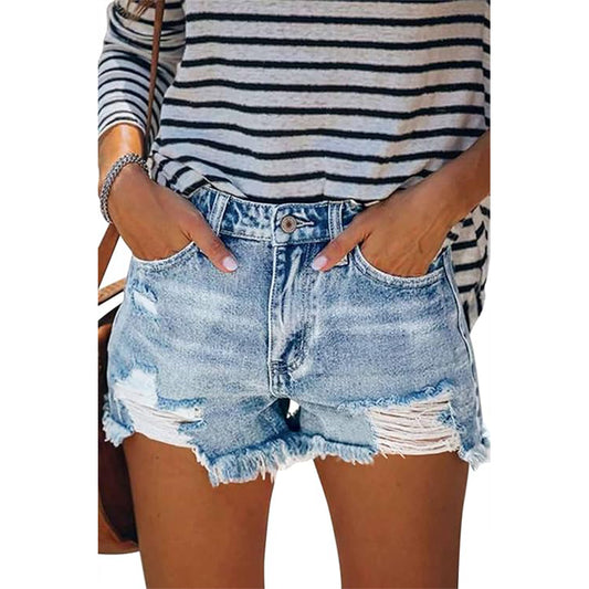 MINGALONDON Women's Denim Shorts