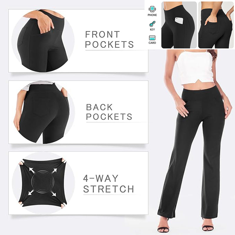 MINGALONDON Yoga Pants with Pockets for Women