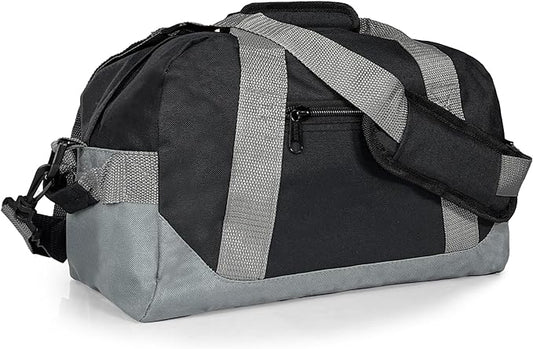 MINGALONDON 14" Small Duffle Bag Two Toned Gym Travel Bag