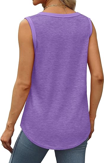 BETTE BOUTIK Womens Tank Tops Summer Loose Sleeveless Tops