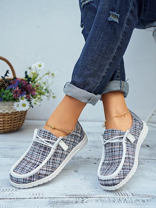 Spesoul Women's Lace up Lightweight Boat Shoes