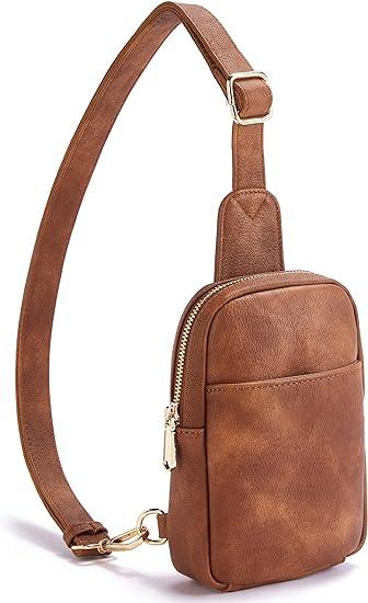 MODARANI Women Leather Crossbody Fanny Bag