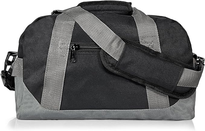 MINGALONDON 14" Small Duffle Bag Two Toned Gym Travel Bag