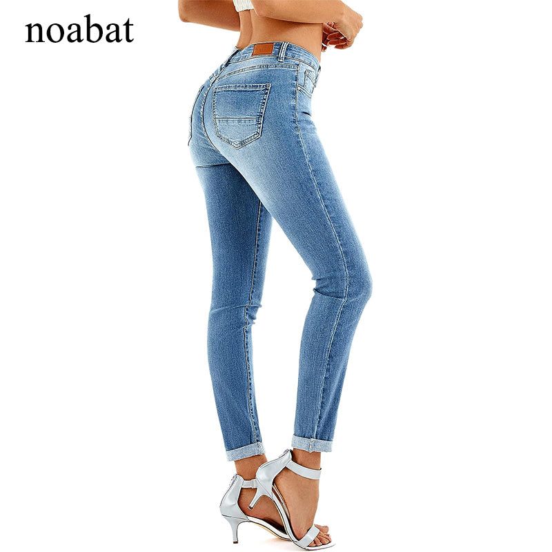 noabat Women's Ripped Skinny Jeans