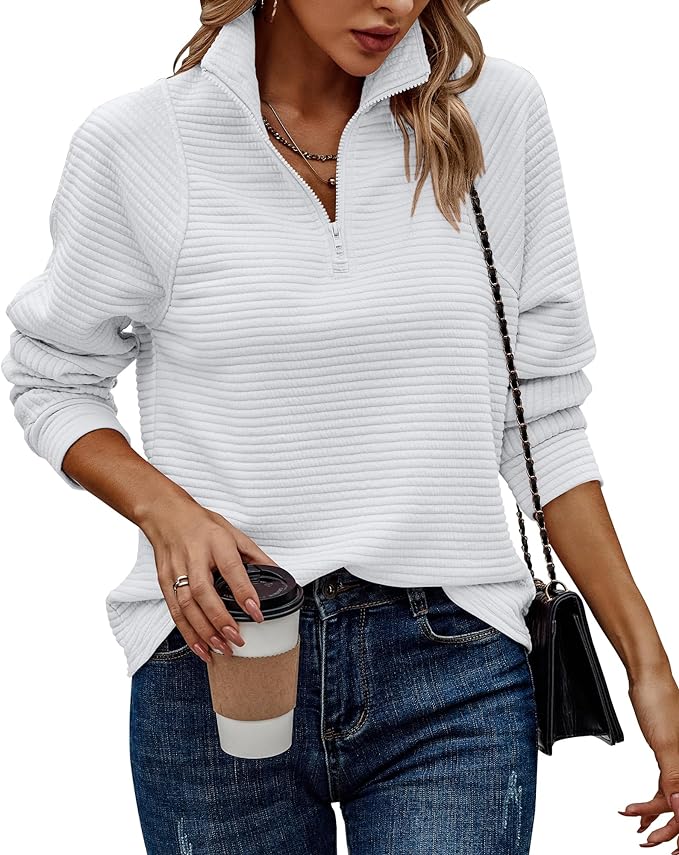 Mystry Zone Womens Quarter Zip Pullover