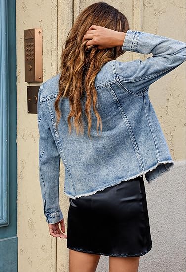 KISSMODA Denim Jacket for Women