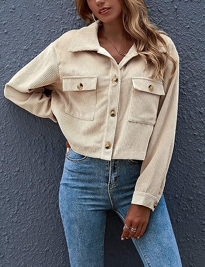 Mystry Zone Women's Fashion Cropped Jackets