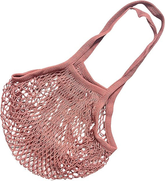 MODARANI Mesh Net Bag with Long Shoulder Handle Bag