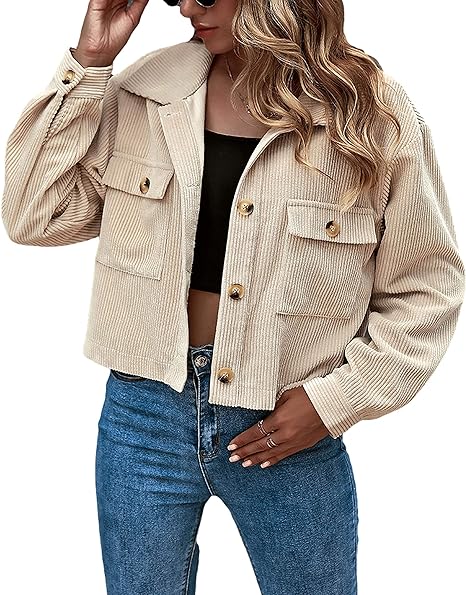 Mystry Zone Women's Fashion Cropped Jackets