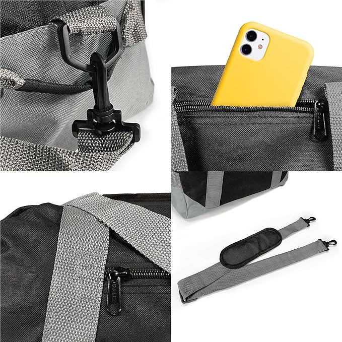 MINGALONDON 14" Small Duffle Bag Two Toned Gym Travel Bag
