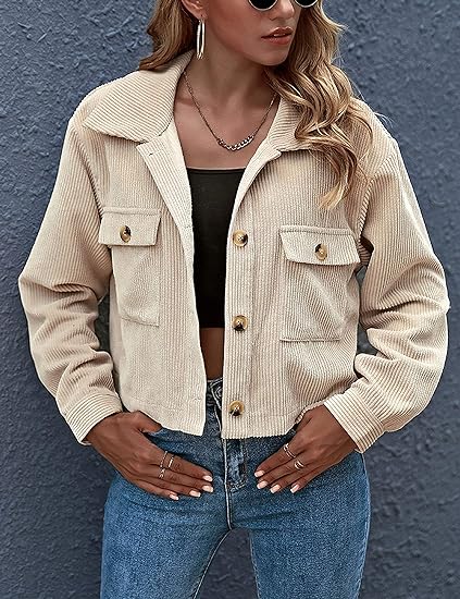 Mystry Zone Women's Fashion Cropped Jackets