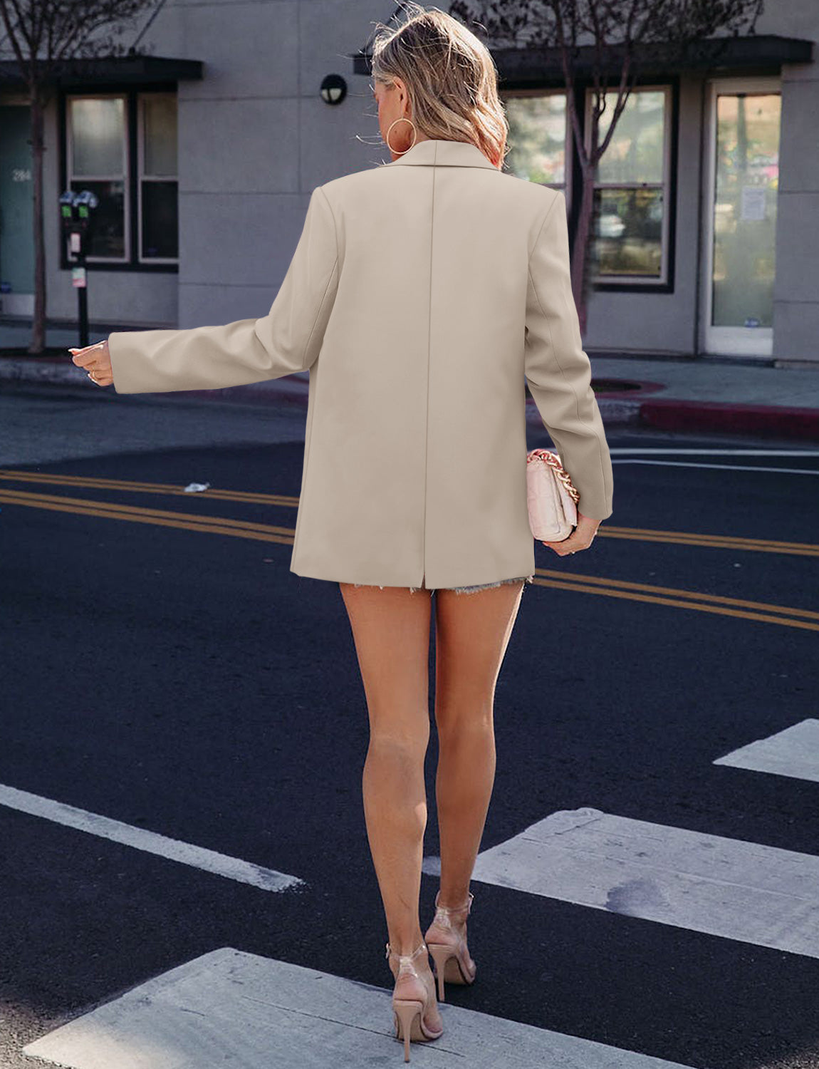 CRAZY GRID Women Business Casual Blazer Jacket