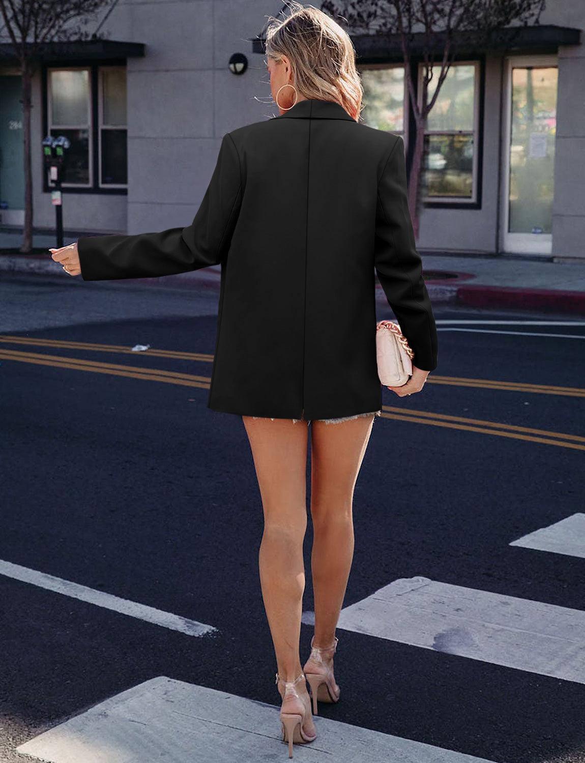 CRAZY GRID Women Business Casual Blazer Jacket