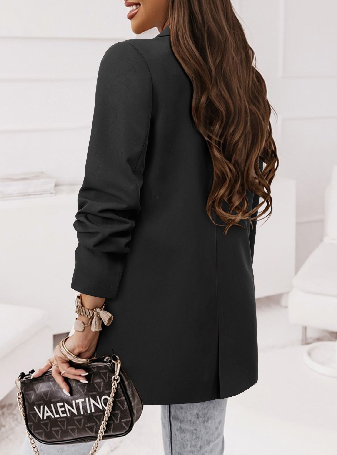 CRAZY GRID Women Business Casual Blazer Jacket