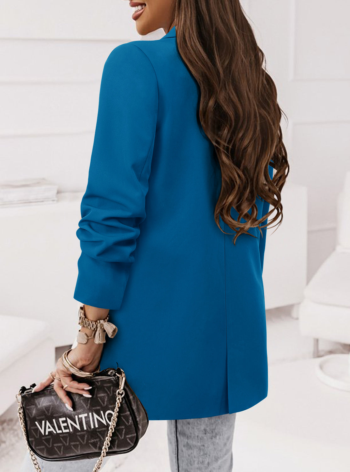 CRAZY GRID Women Business Casual Blazer Jacket