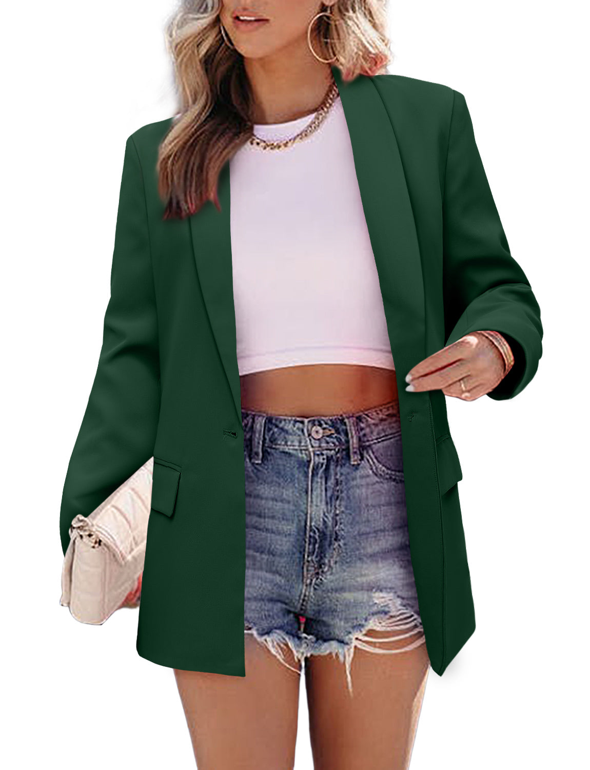 CRAZY GRID Women Business Casual Blazer Jacket