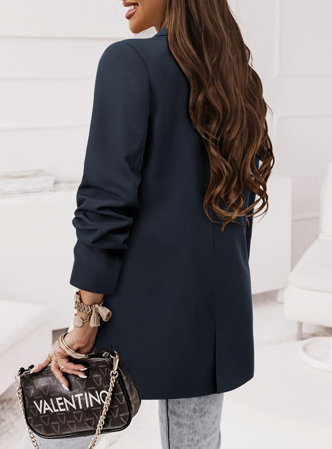 CRAZY GRID Women Business Casual Blazer Jacket