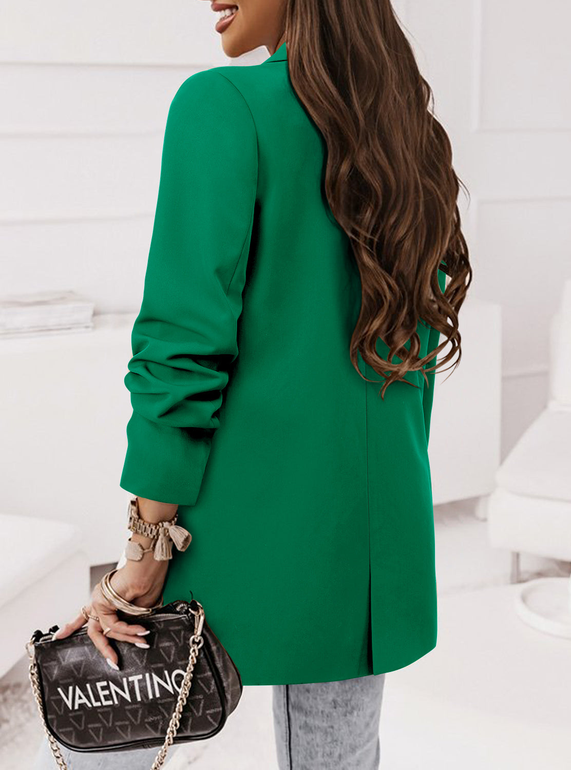 CRAZY GRID Women Business Casual Blazer Jacket