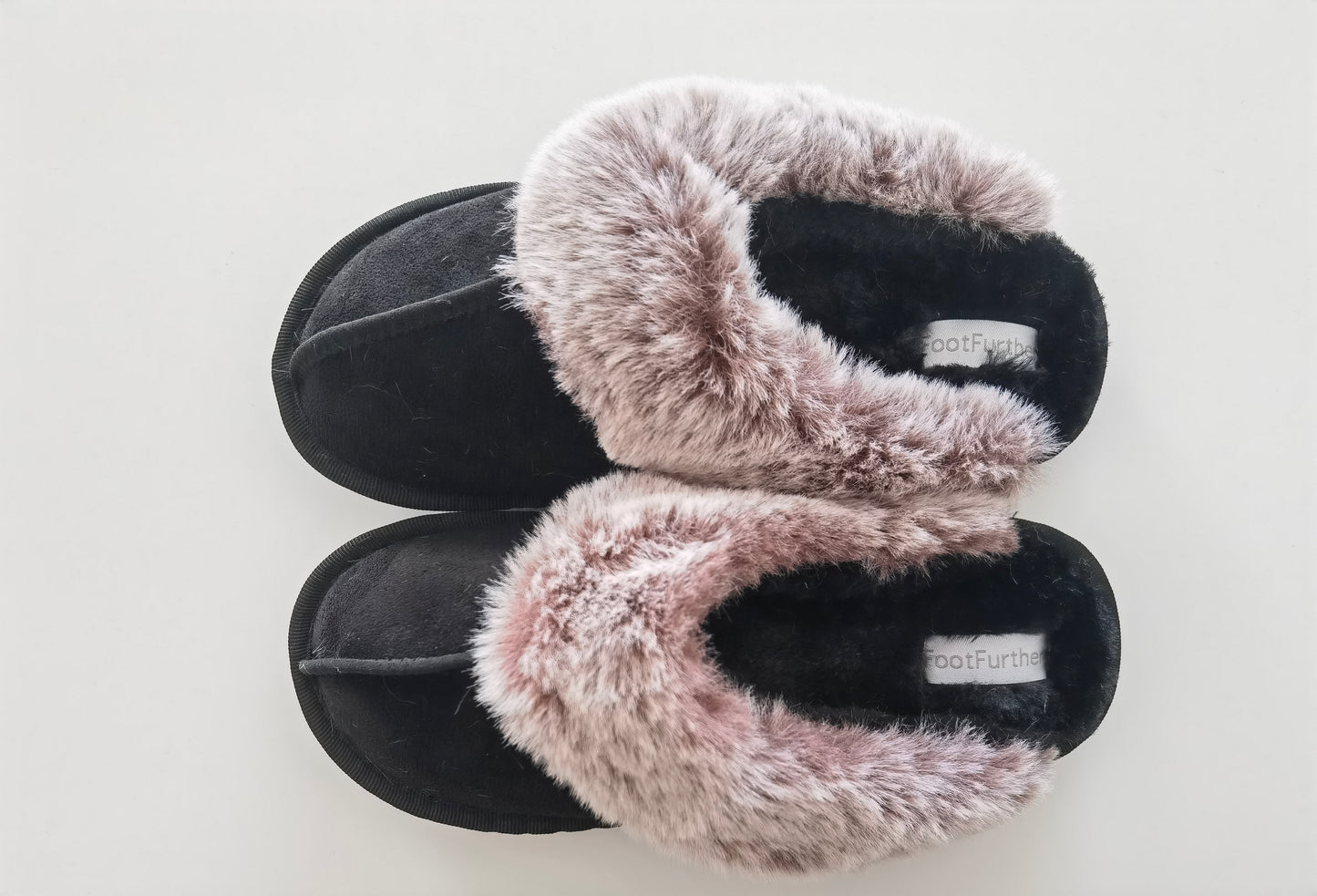 FootFurther Women's Patient Slippers Slip on Fuzzy House Slippers