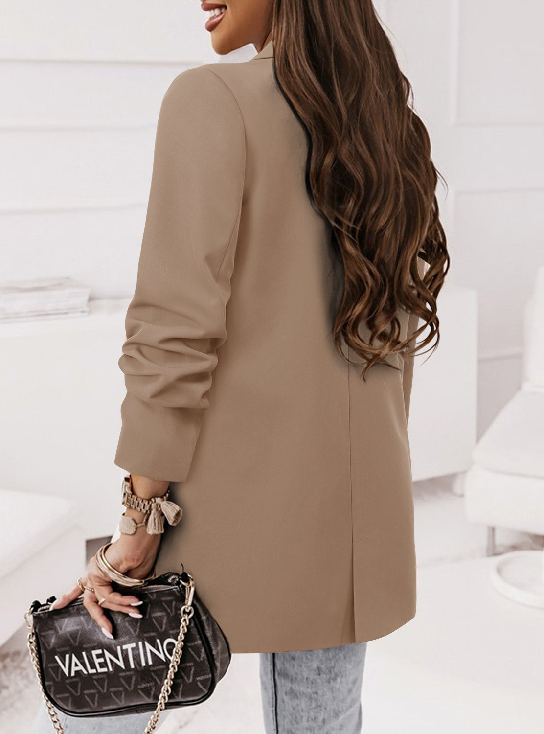 CRAZY GRID Women Business Casual Blazer Jacket