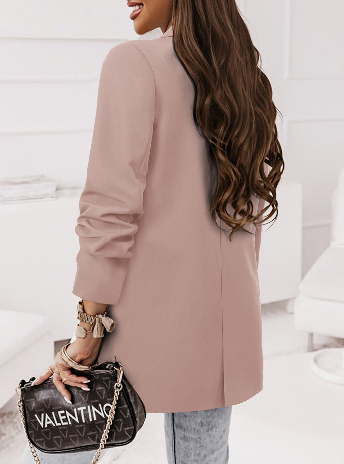 CRAZY GRID Women Business Casual Blazer Jacket