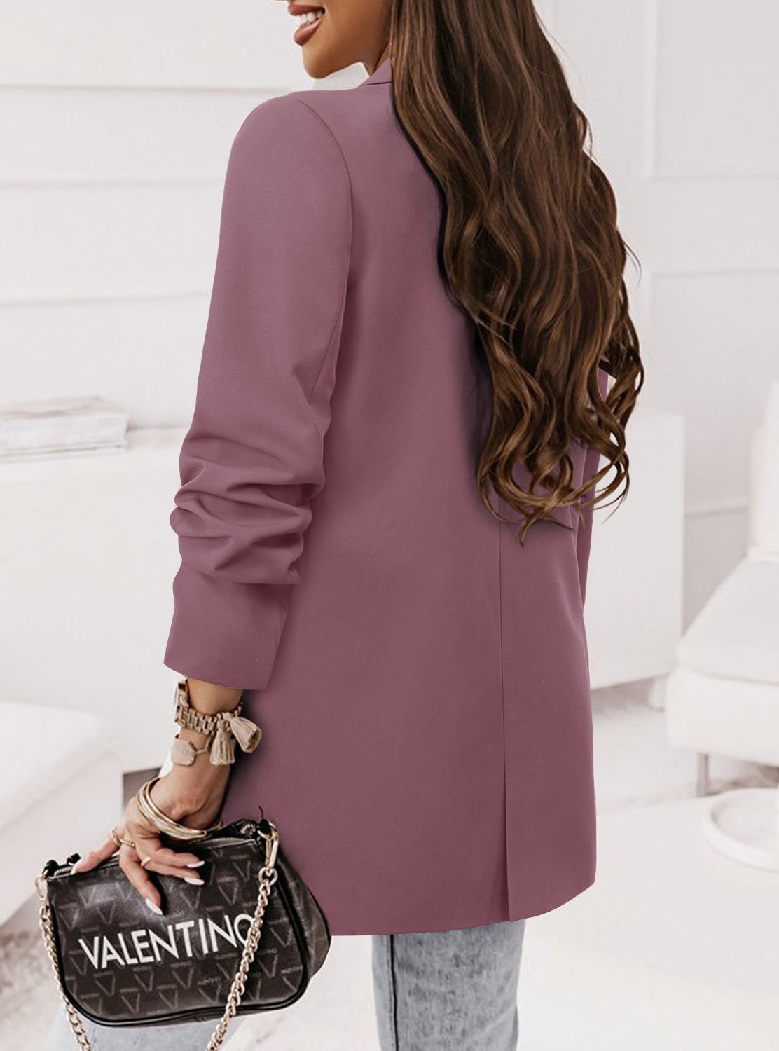 CRAZY GRID Women Business Casual Blazer Jacket