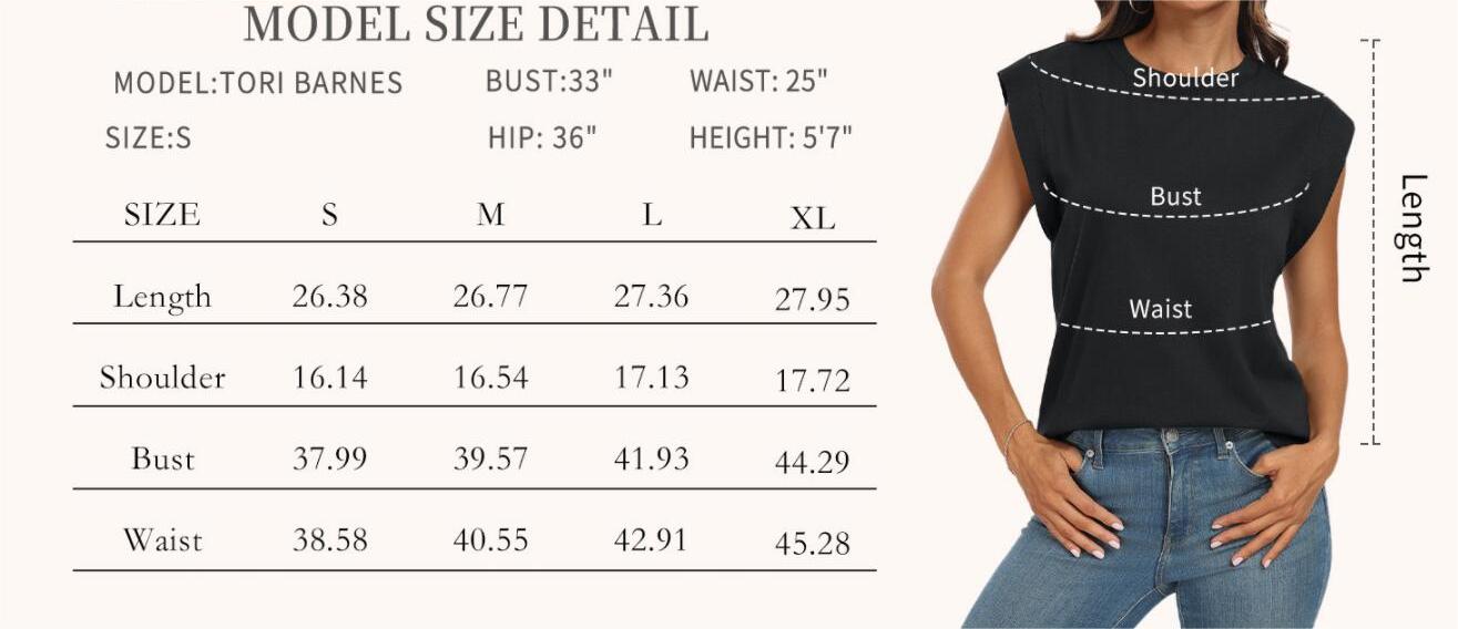 CHICZONE Women's Sleeveless Trendy T Shirts