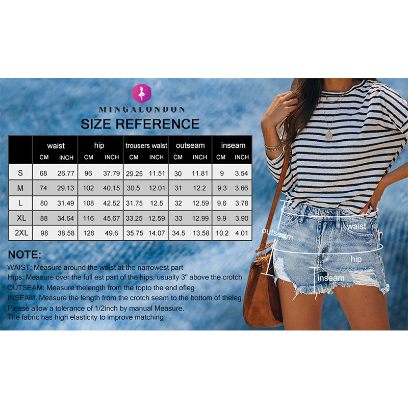 MINGALONDON Women's Denim Shorts