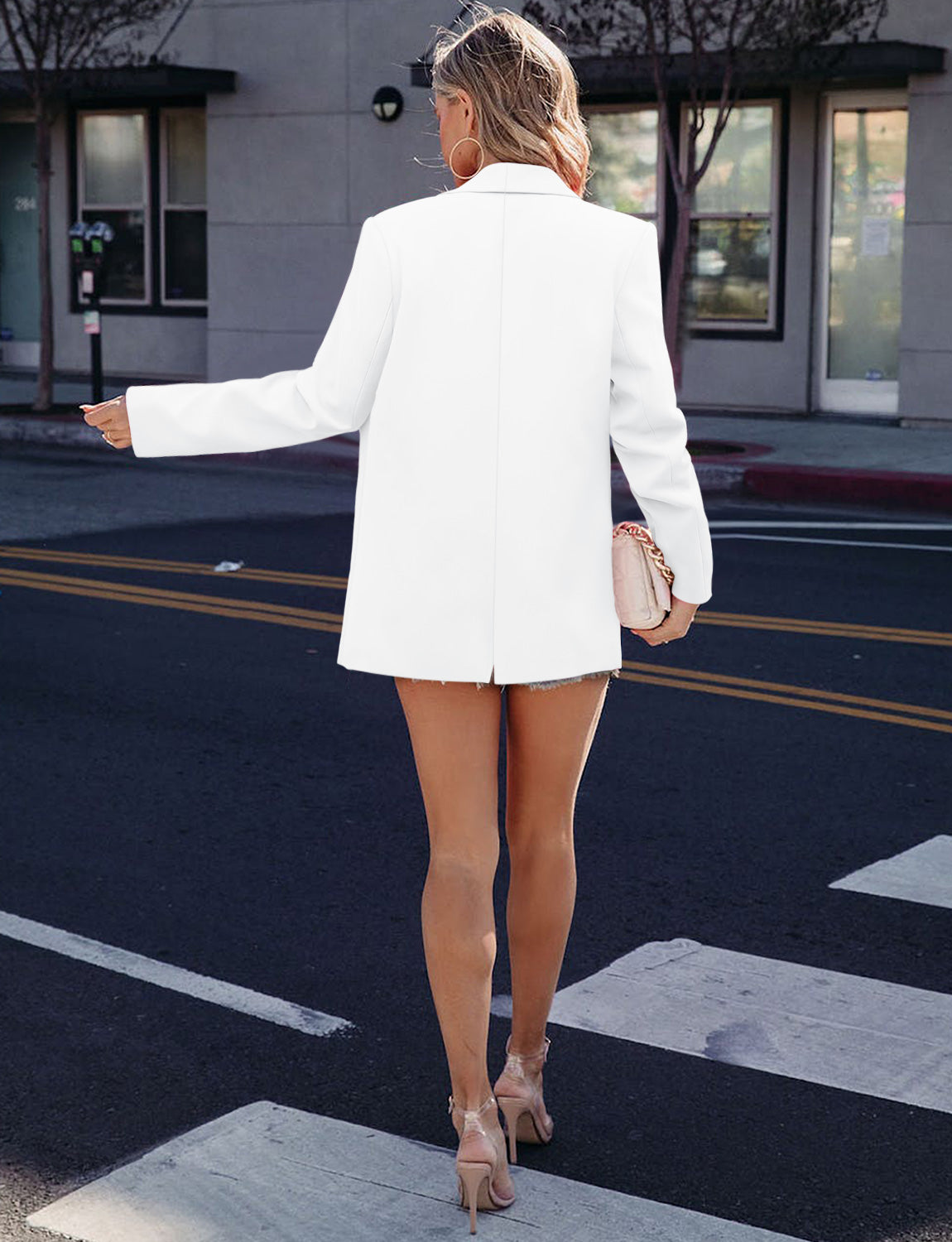 CRAZY GRID Women Business Casual Blazer Jacket