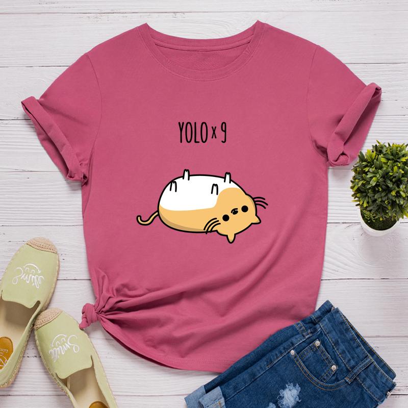 SWZ Cartoon Pattern Cotton Short Sleeve T-shirt CTO5151