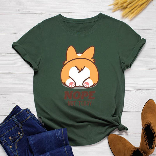 SWZ Cartoon Pattern Cotton Short Sleeve T-shirt CTO5149
