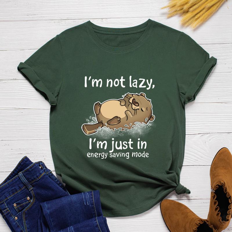 SWZ Cartoon Pattern Cotton Short Sleeve T-shirt CTO5147