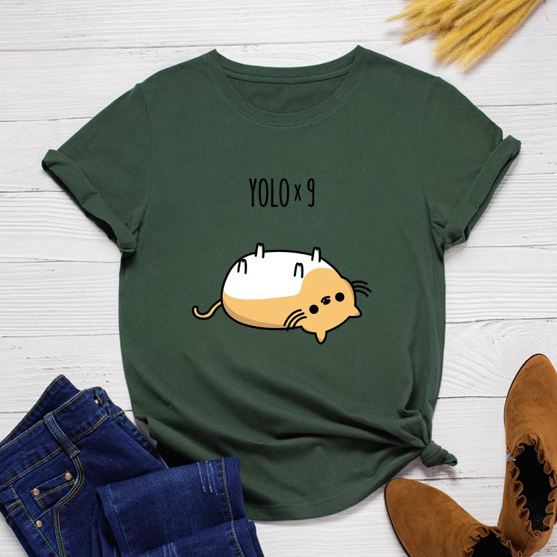 SWZ Cartoon Pattern Cotton Short Sleeve T-shirt CTO5151