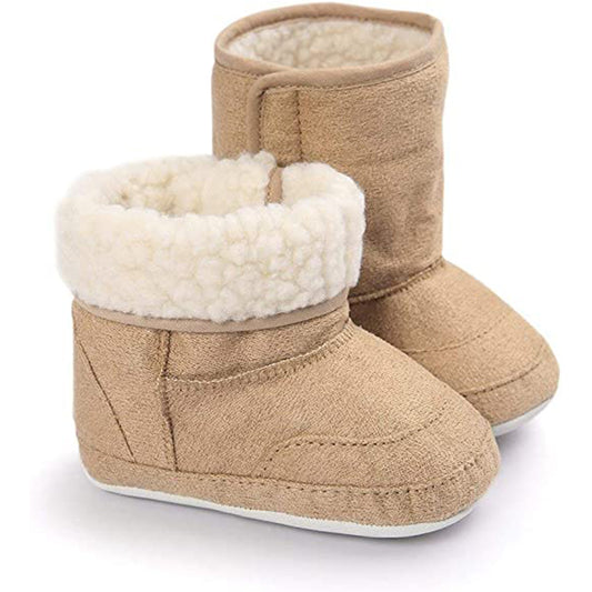 KAUACH Toddler Boots Soft Anti-Slip Sole Winter Boots for Infant Baby Girls