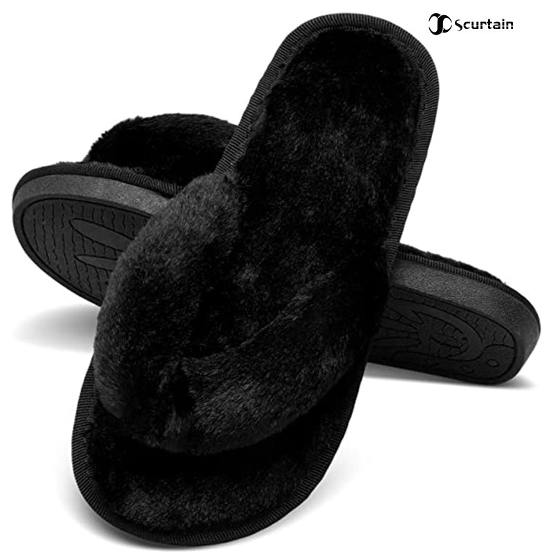 Scurtain Women's Bedroom Slippers