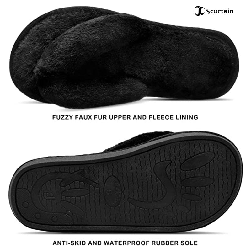 Scurtain Women's Bedroom Slippers